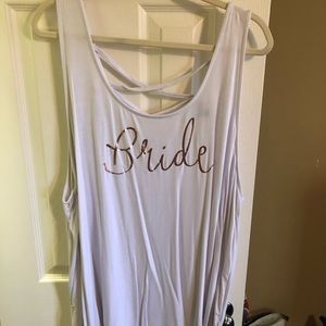 Torrid BRIDE tank top with crisscross back. Size 4. Only worn once.